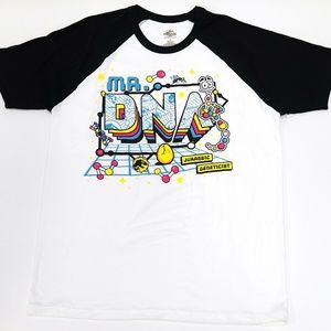 Universal Studios Jurassic World Mr. DNA Raglan T-Shirt L